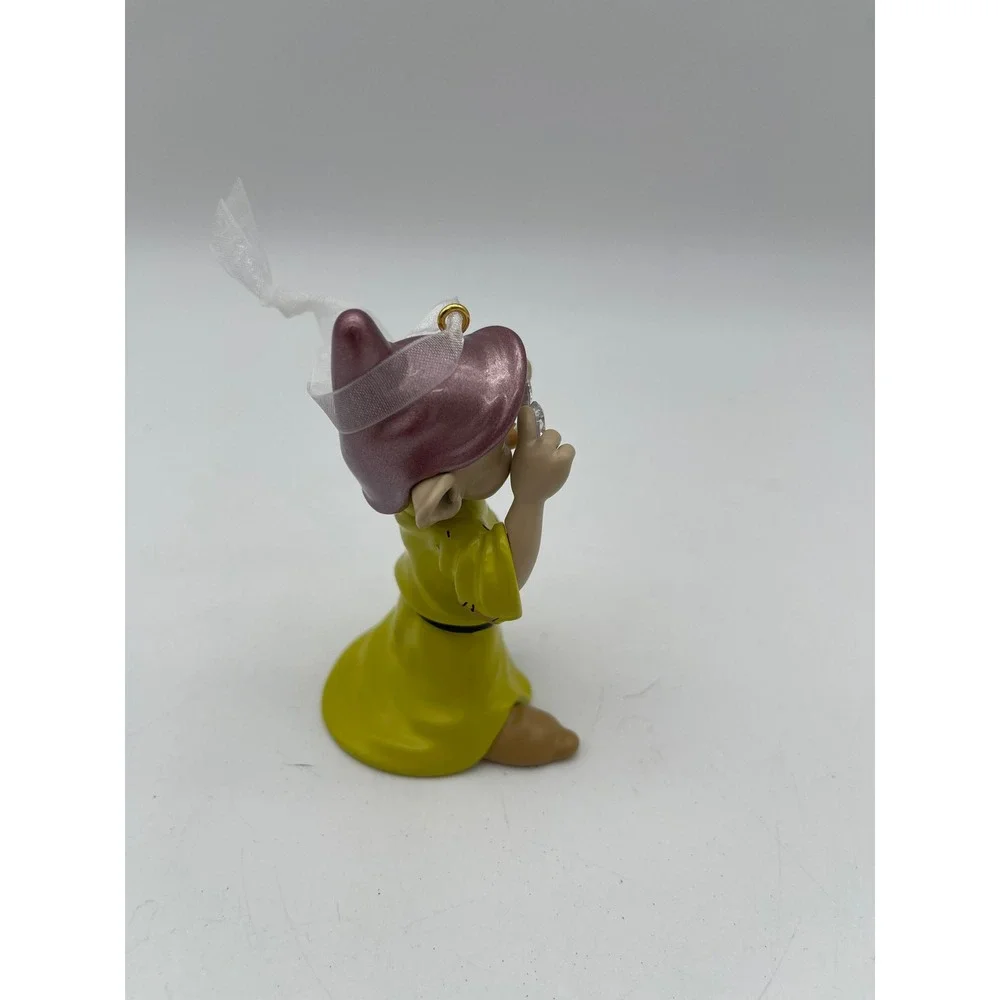 Hallmark Disney Snow White Dopey Ornament 2021 Keepsake Gem Eyes Green Purple